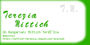 terezia mittich business card